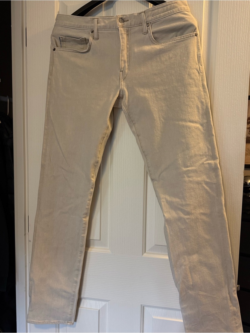 Hiroshi Kato Men’s Ivory Jeans Size 34 Made in USA NWOT